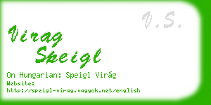virag speigl business card